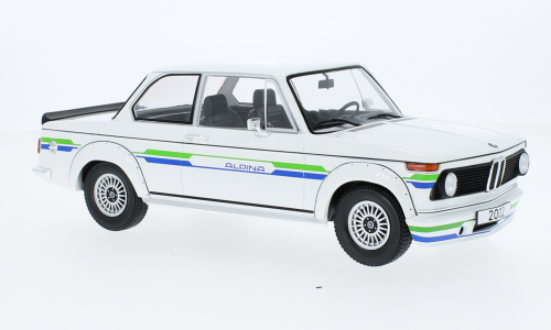 BMW 2002 Alpina 1973 Wit/Dekor - 1:18